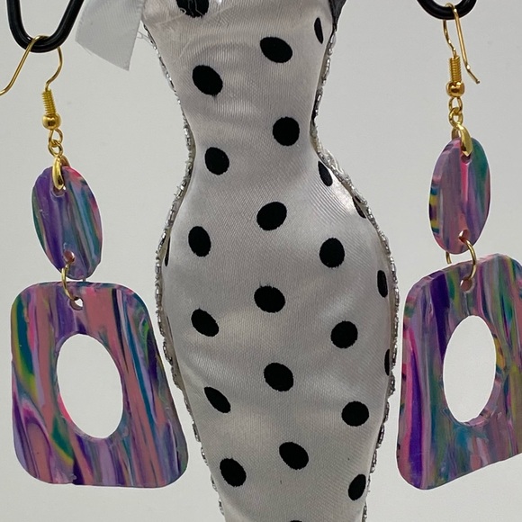 Handmade Polymer Clay Dangle Earrings Host Pick - Picture 9 of 14